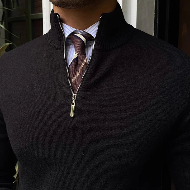 Jeffrey | Premium Quarter-Zip Sweater
