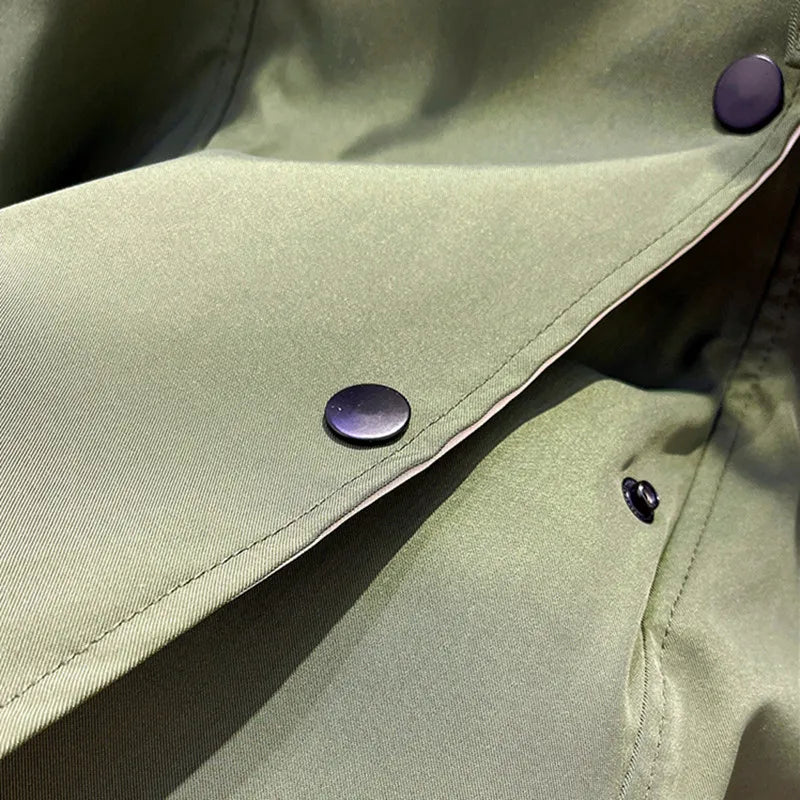 Mira | Oversized Double-Collar Drawstring Jacket