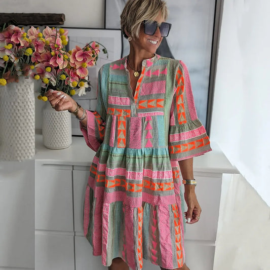 Willow | Elegant Tiered Swing Dress