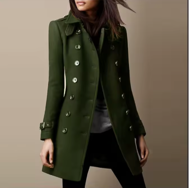 Madeline | Elegant Long Double-Breasted Coat