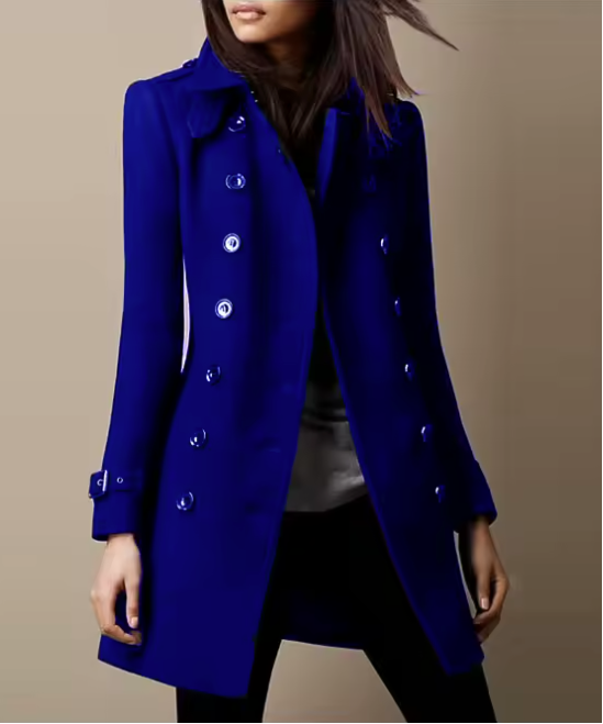 Madeline | Elegant Long Double-Breasted Coat
