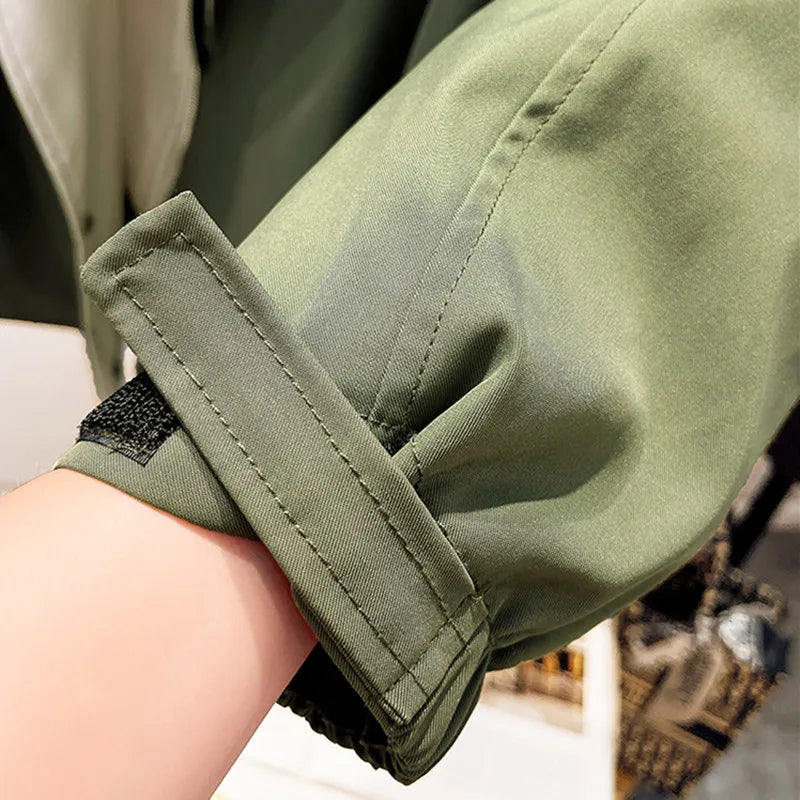 Mira | Oversized Double-Collar Drawstring Jacket