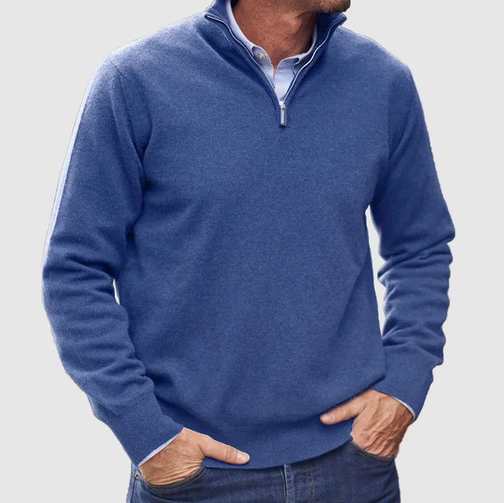 Marco | Elegant Half-Zip Knit Sweater