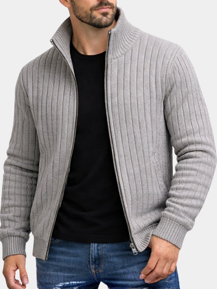 Lucas | Classic Zip-Up Knit Jacket