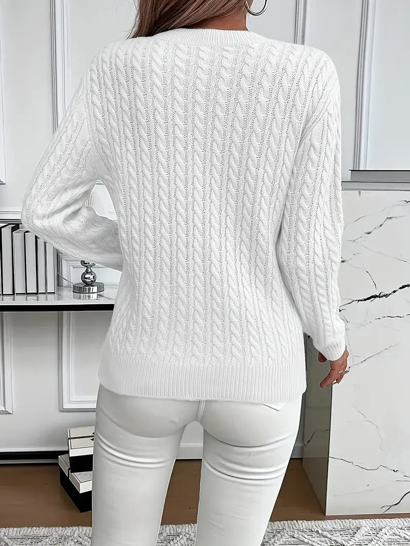 Eliana | Classic Cable Knit Sweater