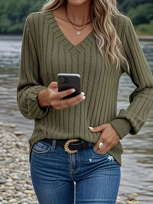 Ariana | Cozy V-Neck Sweater