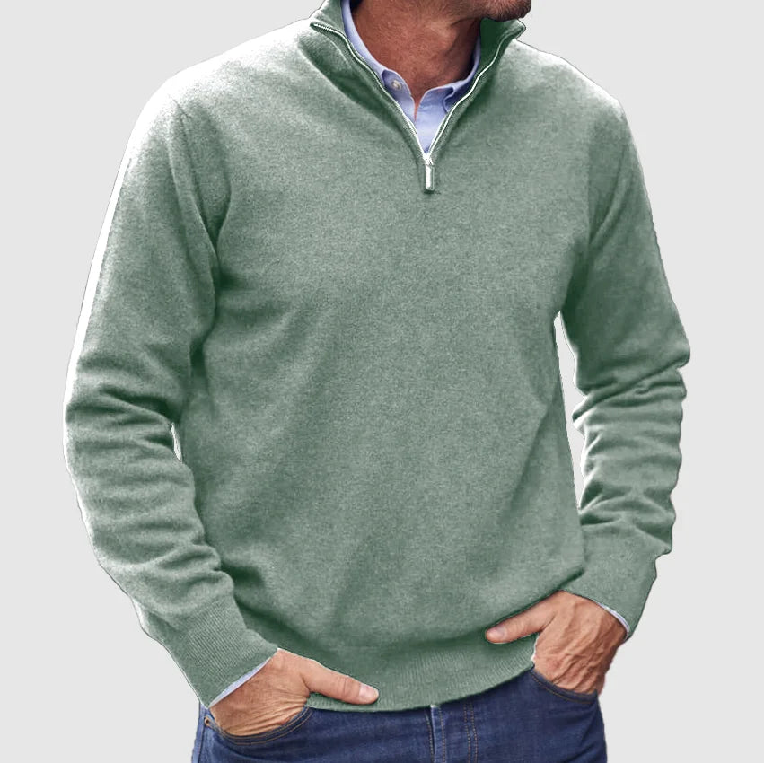 Marco | Elegant Half-Zip Knit Sweater