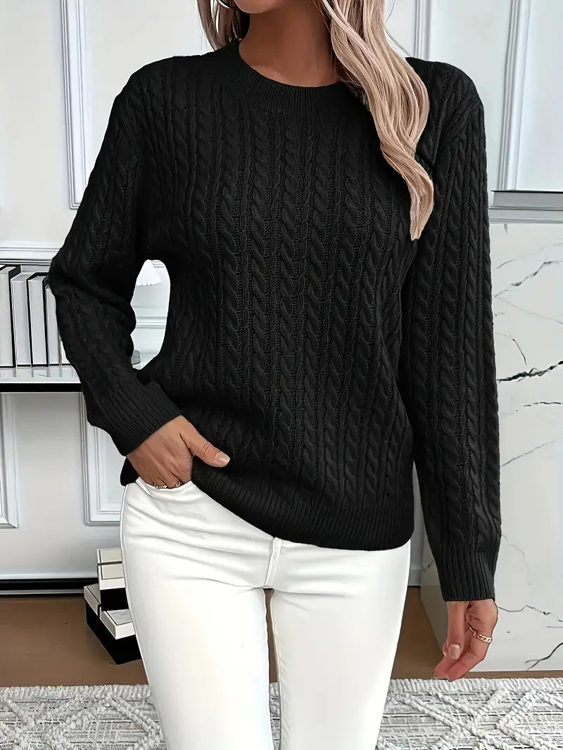 Eliana | Classic Cable Knit Sweater