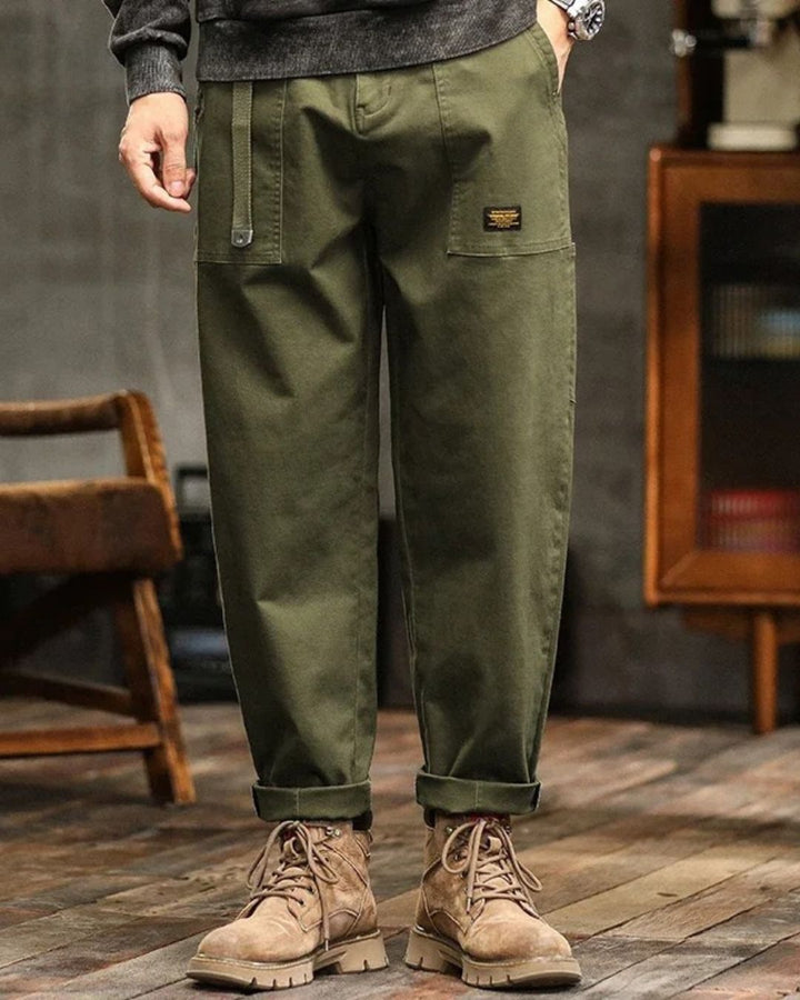 Mason | Refined Structured Straight-Leg Cargo Pants