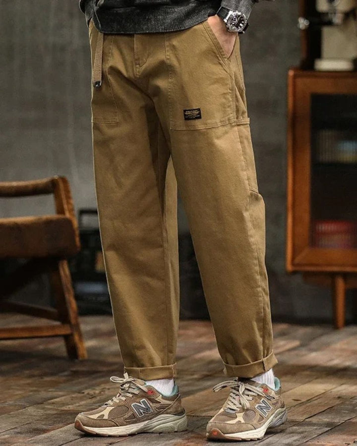 Mason | Refined Structured Straight-Leg Cargo Pants