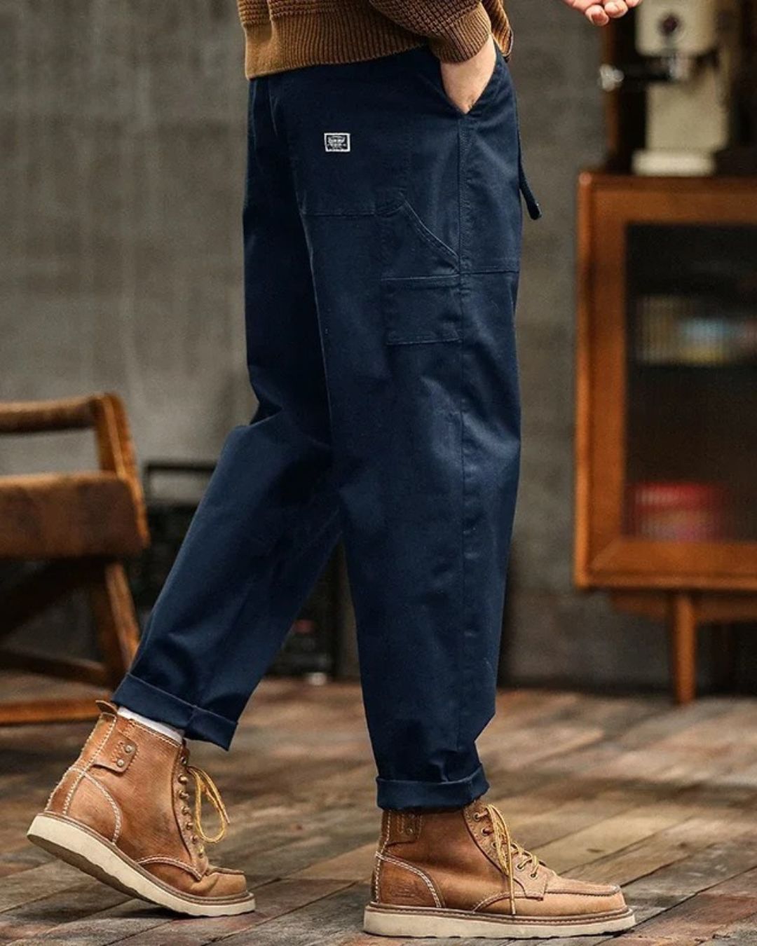 Mason | Refined Structured Straight-Leg Cargo Pants