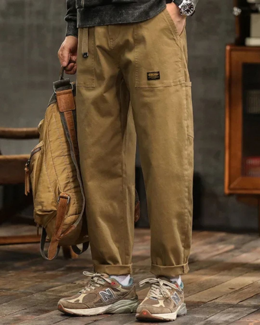 Mason | Refined Structured Straight-Leg Cargo Pants