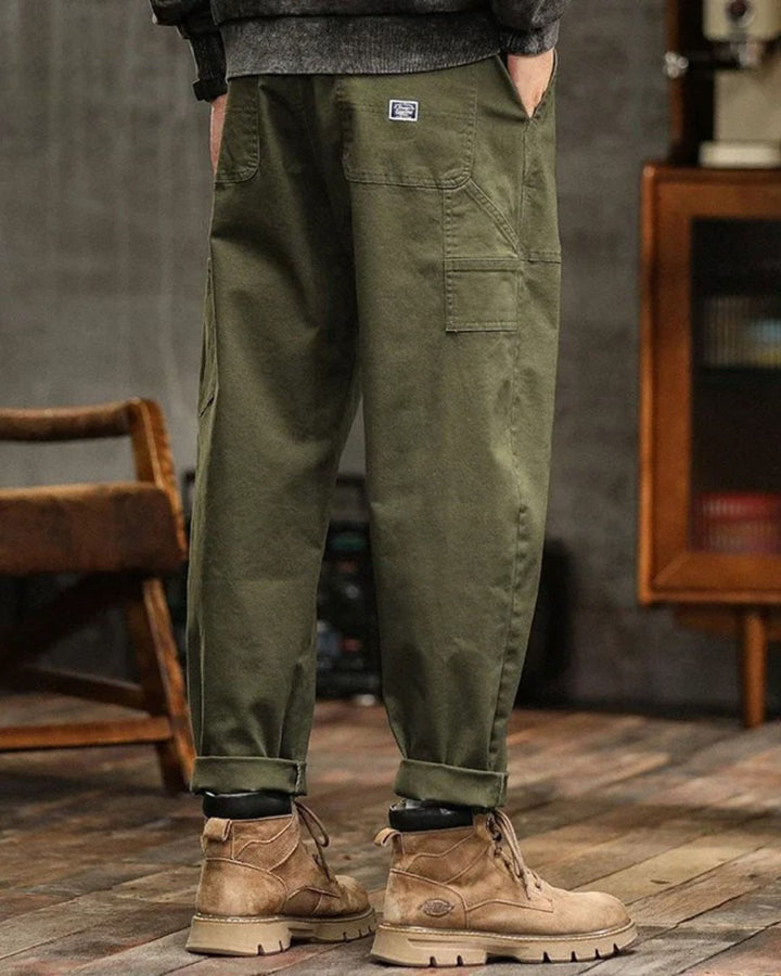 Mason | Refined Structured Straight-Leg Cargo Pants