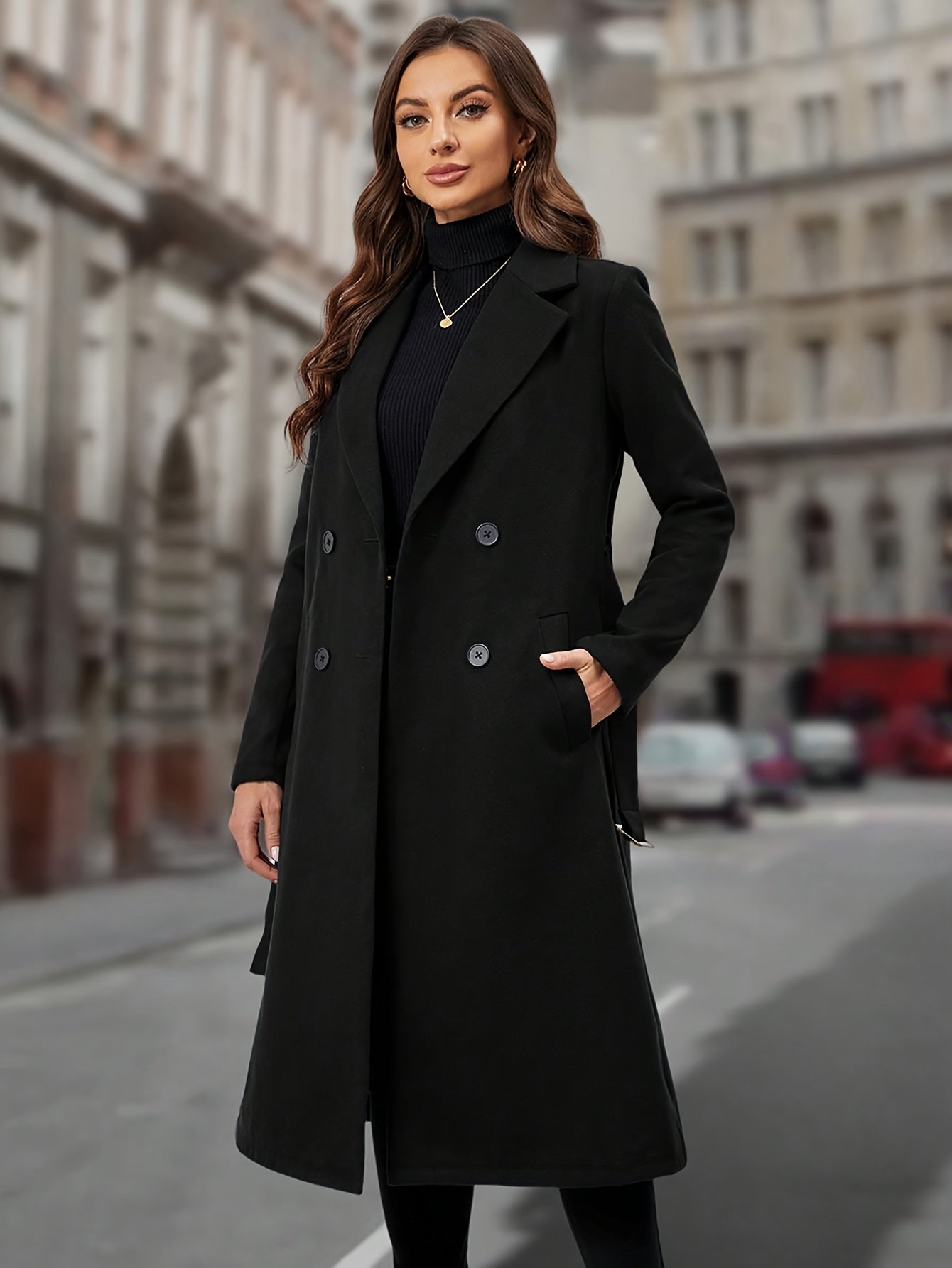 Elizabeth | Elegant Long Belted Coat