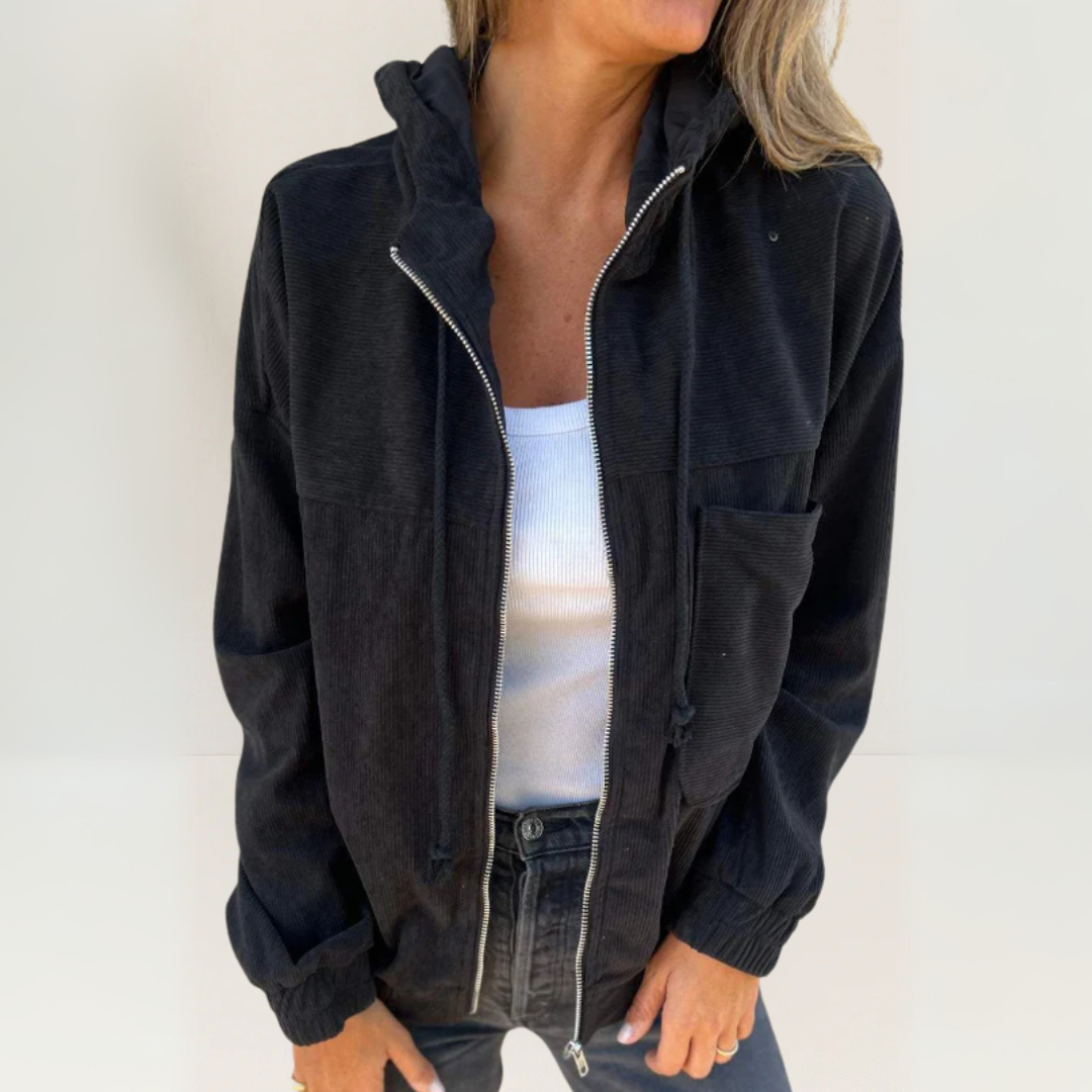 Karla | Soft Jacket with Hood and Zipper