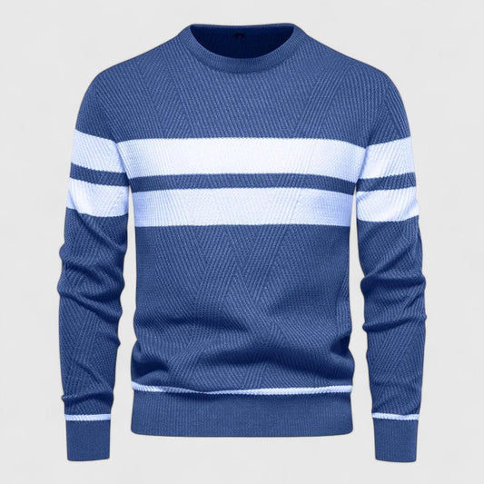 Julian | Classic Stripe Crew Sweatshirt