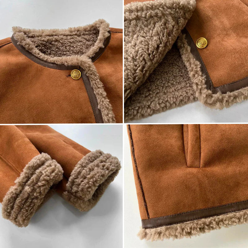 Ella | Chic Shearling-Lined Winter Jacket