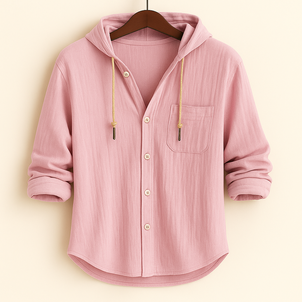 Marco | Refined Hooded Button-Up Shirt