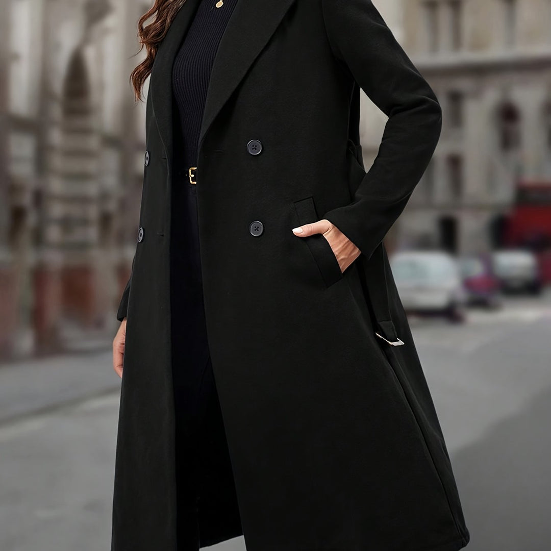 Elizabeth | Elegant Long Belted Coat