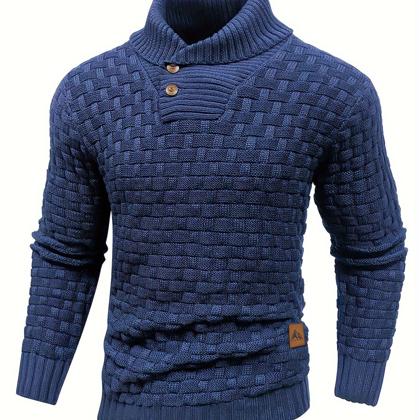Hunter | Textured Button-Neck Sweater