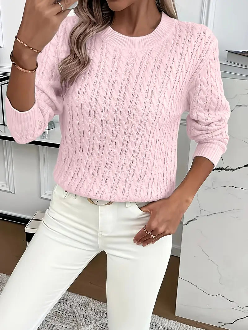 Eliana | Classic Cable Knit Sweater
