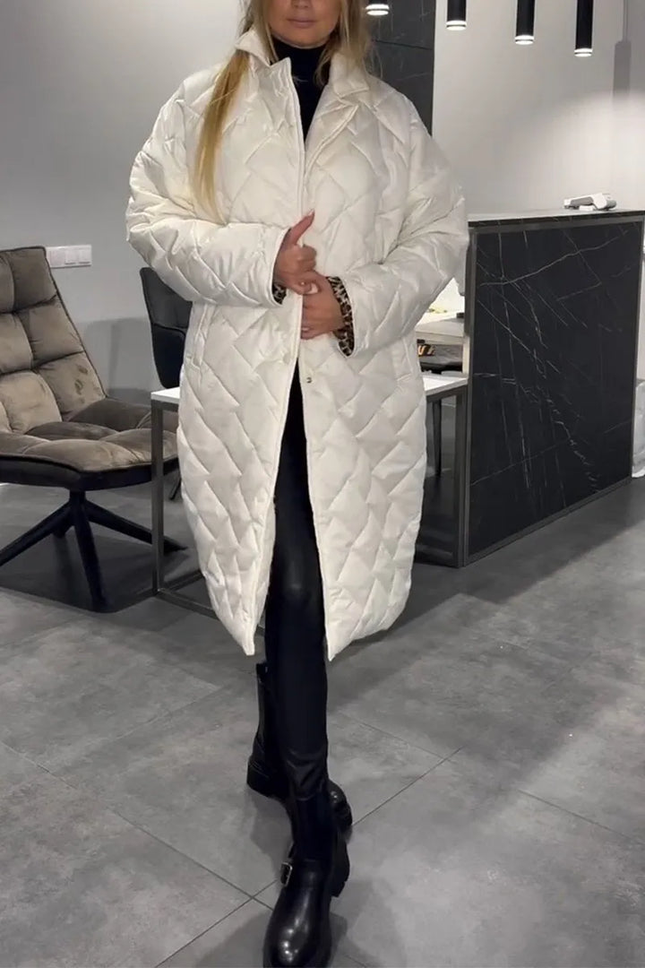 Brooke | Elegant Quilted Long Coat