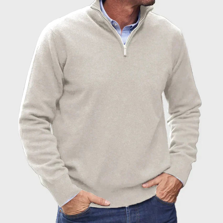 Marco | Elegant Half-Zip Knit Sweater