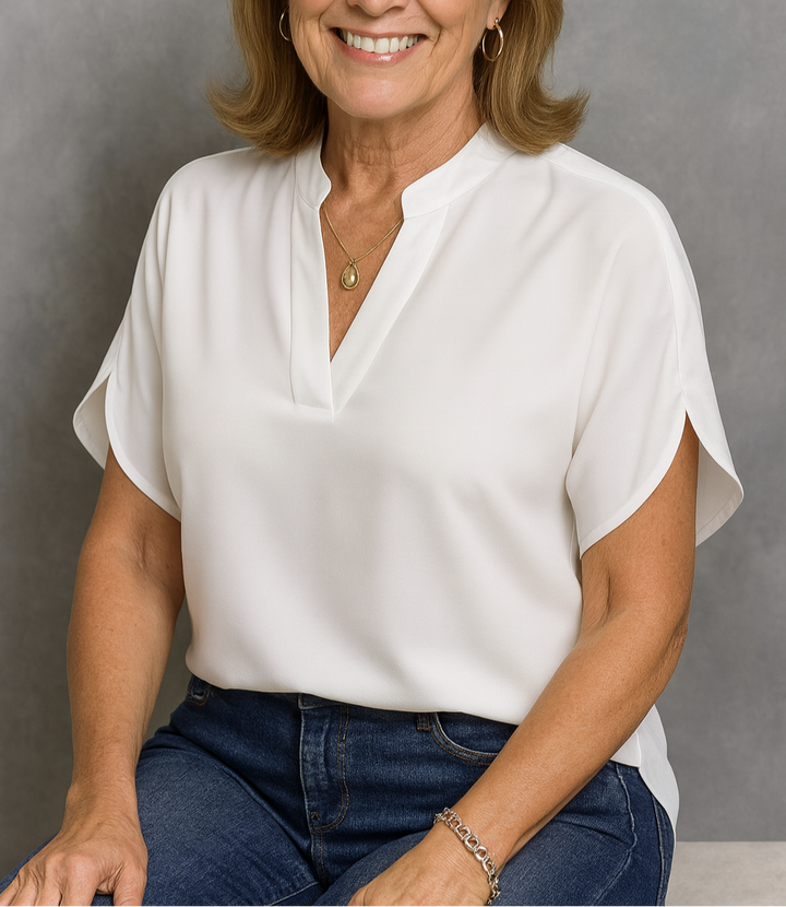 Hailey | Lightweight V-Neck Blouse
