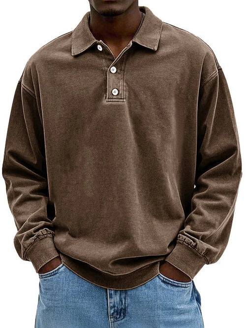 Owen | Smart-Casual Long Sleeve Polo Shirt