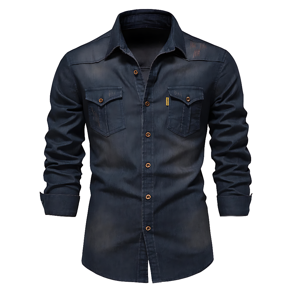 Richard | Classic Denim Long-Sleeve Shirt